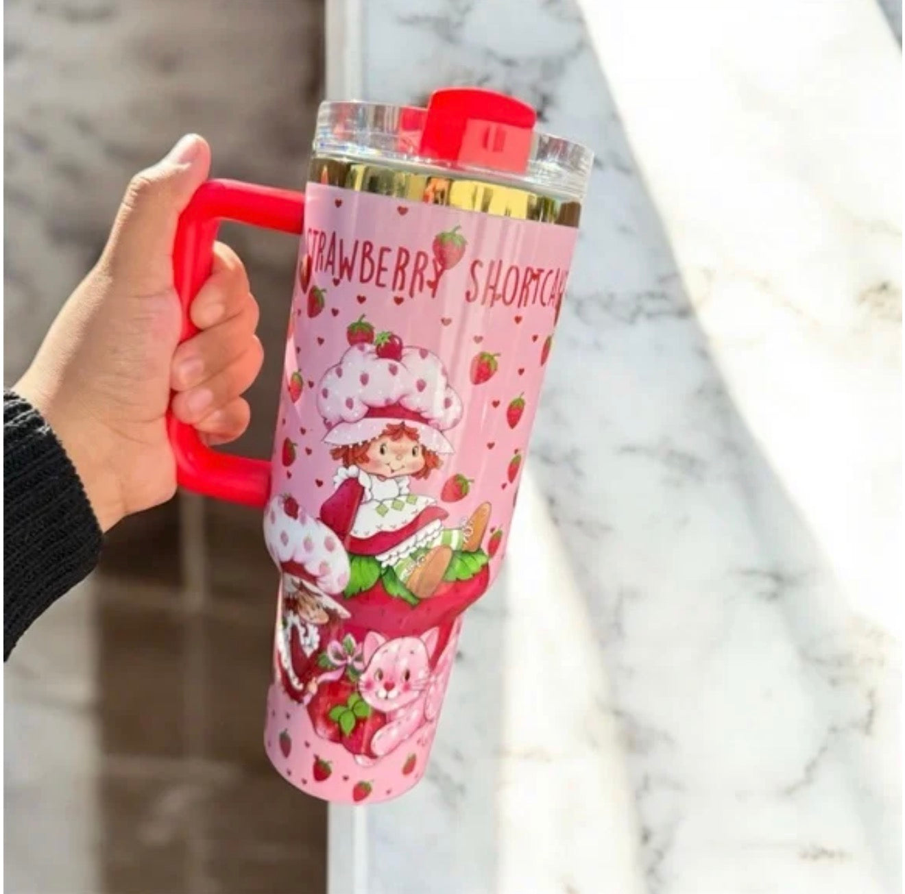 Exclusive Strawberry Shortcake Collab 40 oz Tumbler